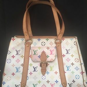 Authentic Louis Vuitton Aurelia White Tote
